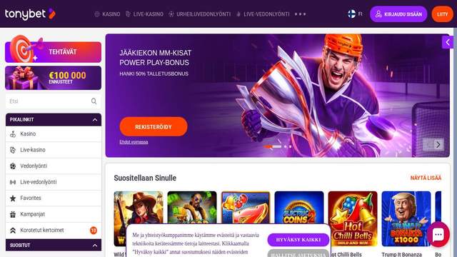 Tonybet casino